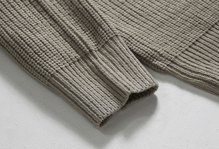 Maxct 6151 Knitted Half Zip-Up Collar Sweater