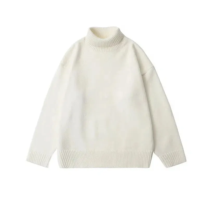 Maxct Solid Color Half Turtleneck Bottoming Sweater