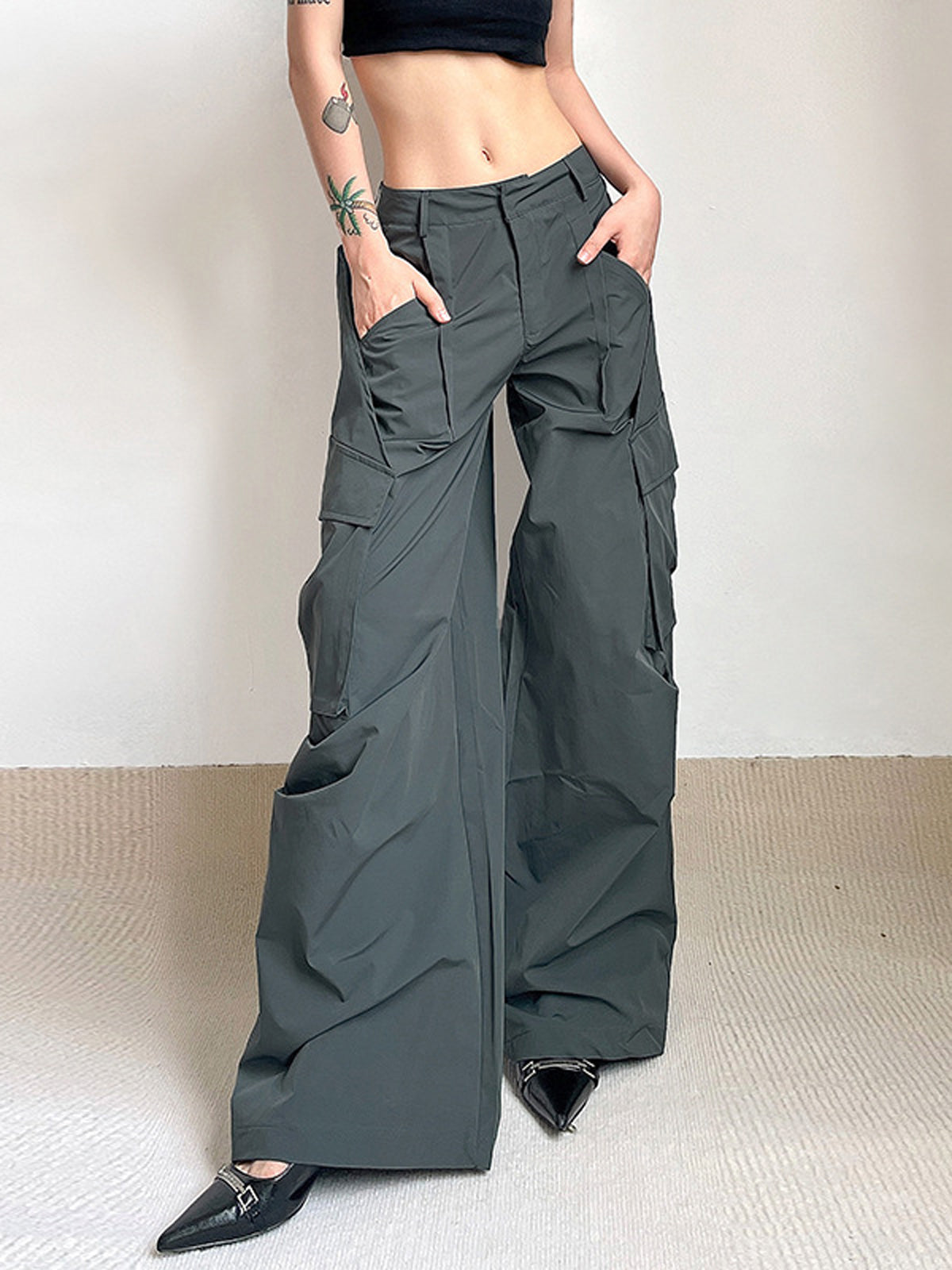 Maxct Solo Ovesized Cargo Parachute Pants