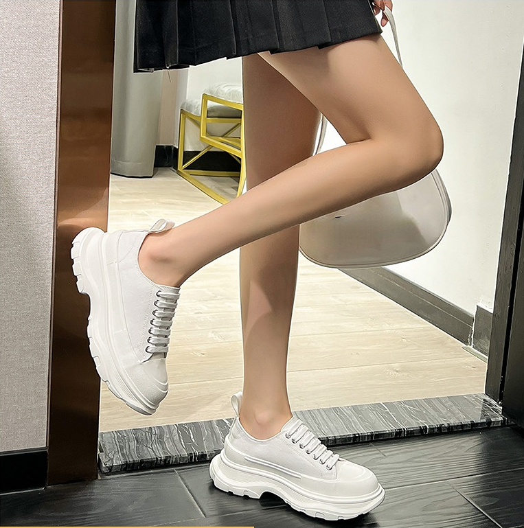 5cm Canvas Chunky Sneakers for Women - true-deals-club