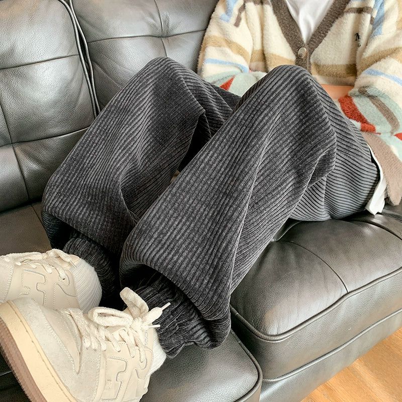 TIA Essential Drawstring Corduroy Pants Maxct