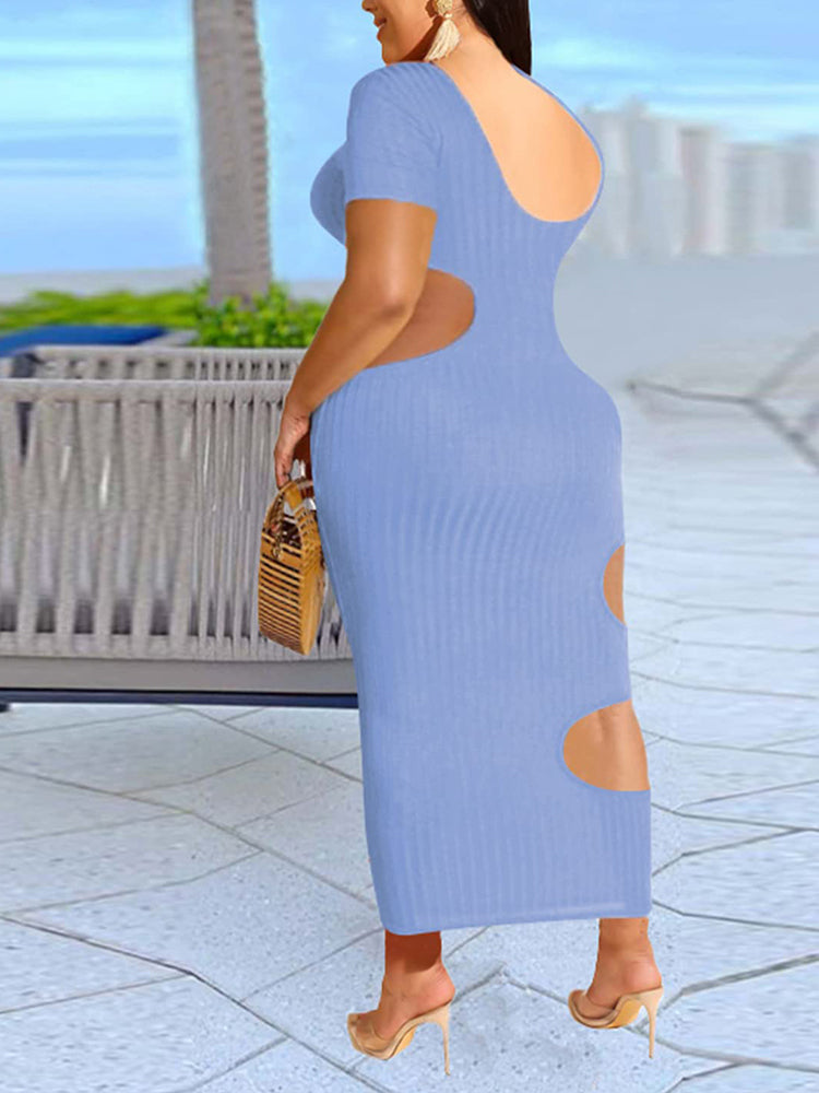 Cut Out Bodycon Midi Dress Maxct