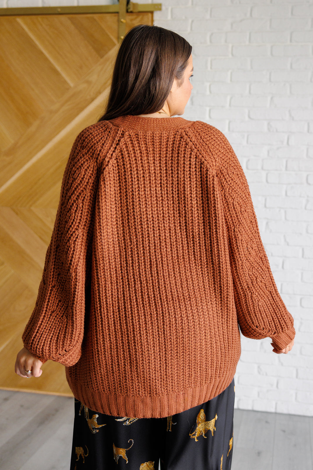 Maxct &Maybe Monday Cardigan in Chestnut
