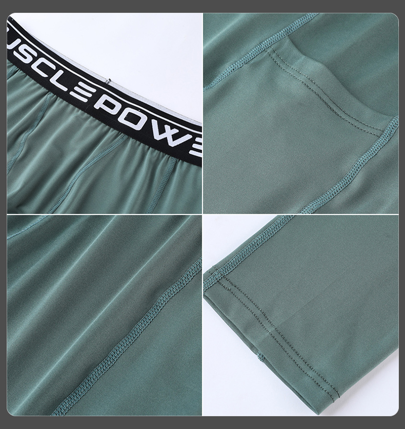 Sporty Workout Leggings - Men's Compression Pants
