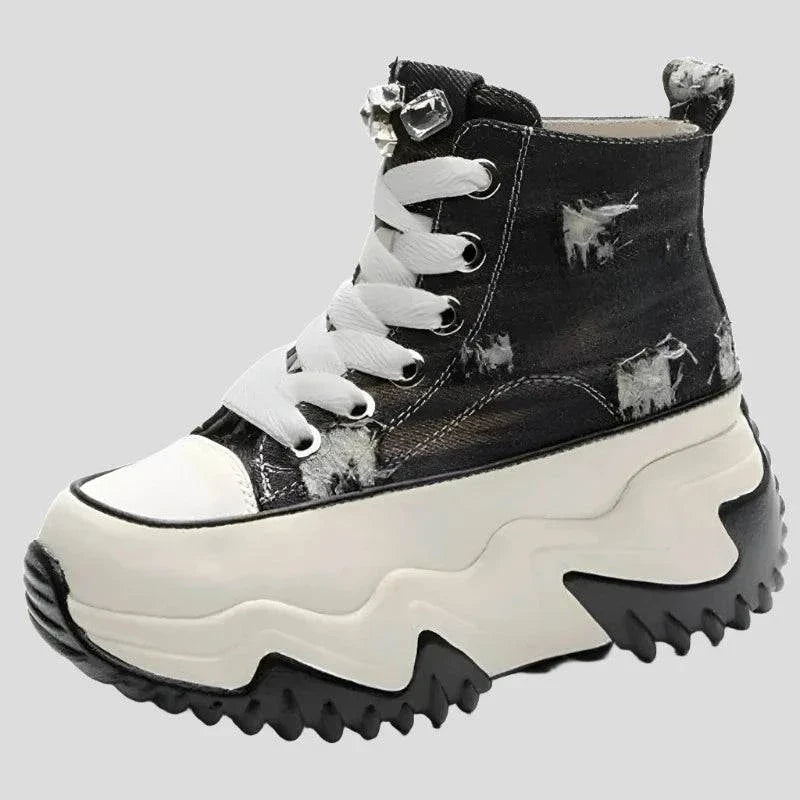 7cm Canvas Platform Sneakers Maxct