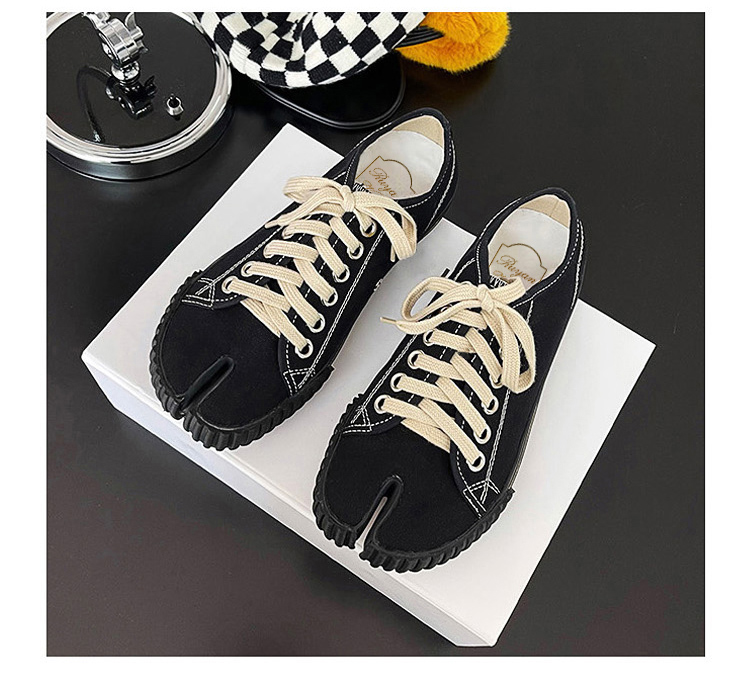 Tabi Sneakers Split Toe Mary Janes Canvas Women's