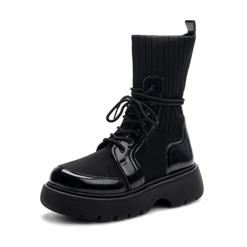 Short Lace-up Tube Boots - true-deals-club