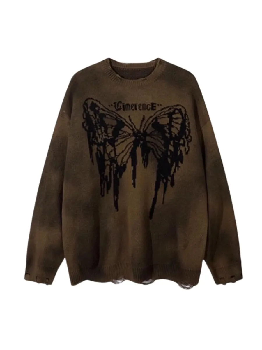 Maxct [Mz]broken Holes Sweater Na1474