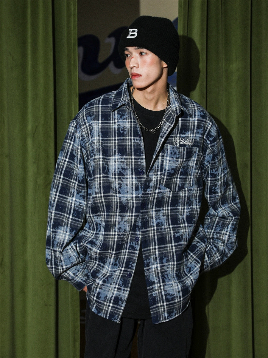 Manyston Bleached Plaid Shirt Maxct