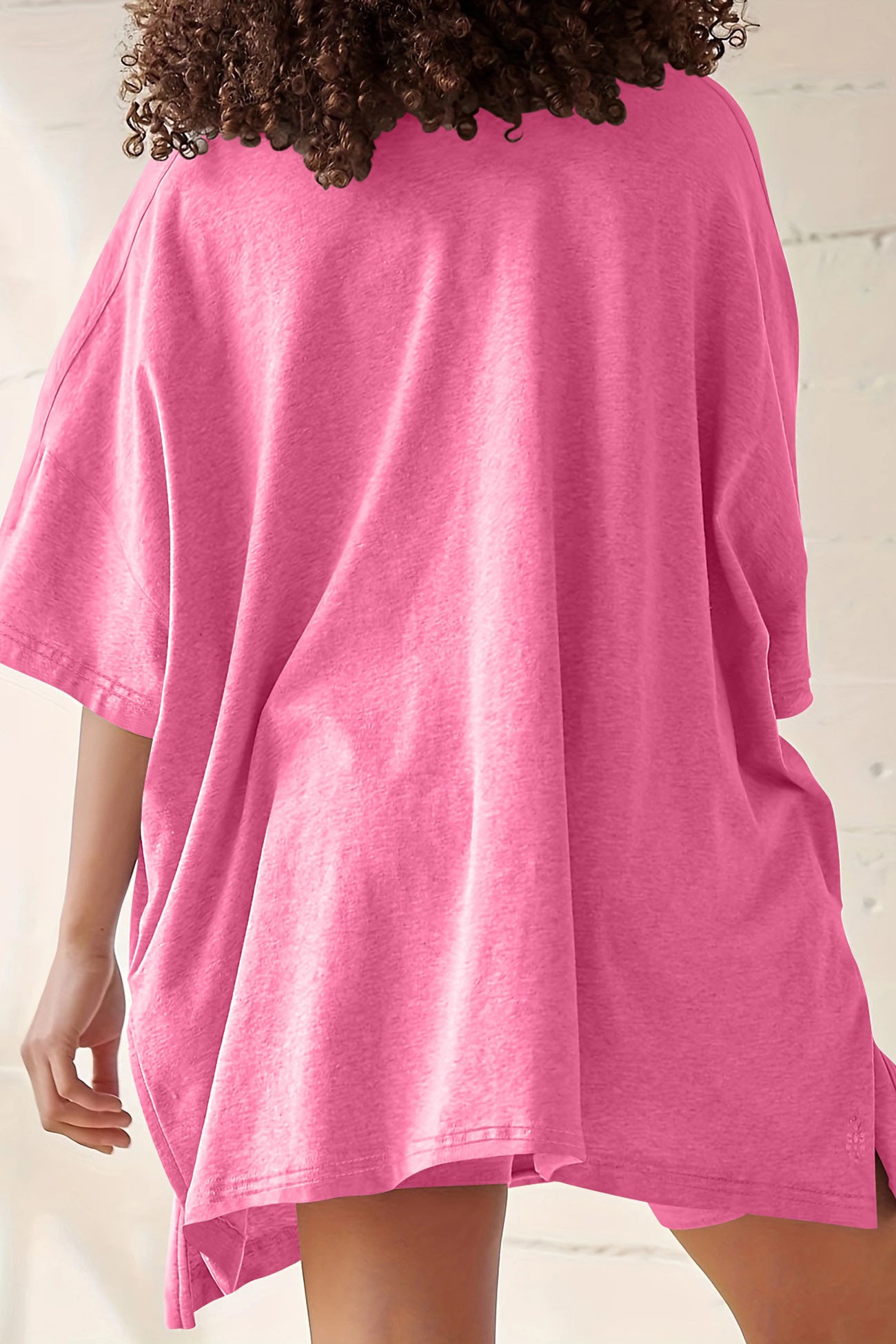 Maxct V Neck Side Slit T-shirt Bodycon Shorts Set