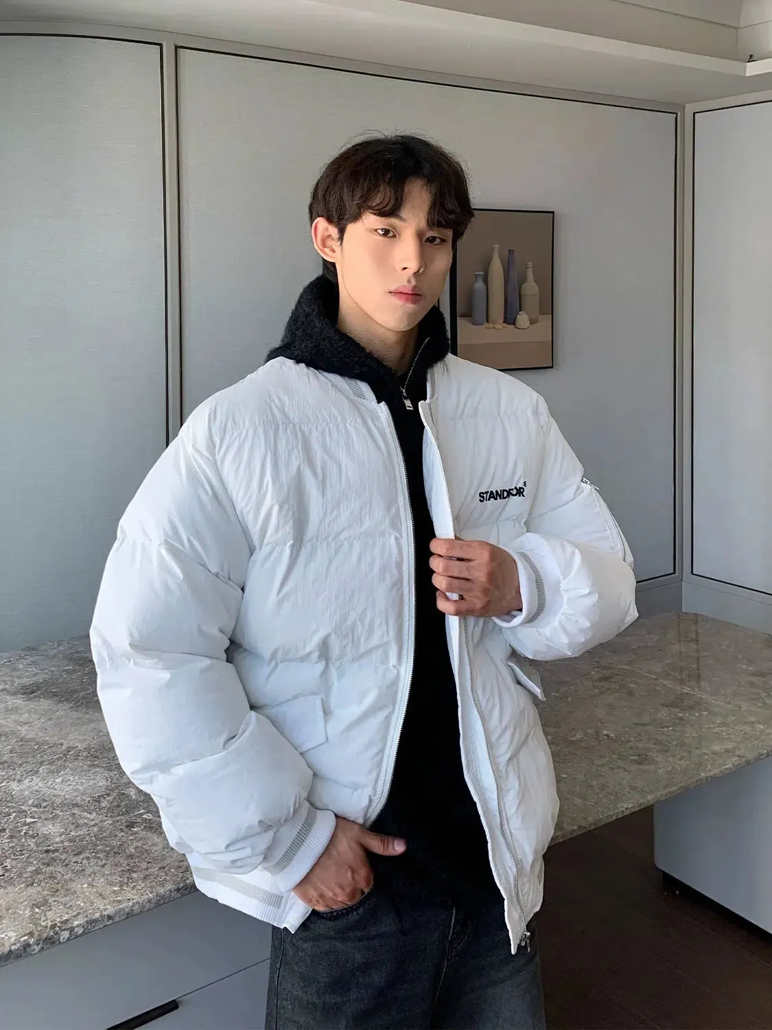 Maxct Padded Cotton Baseball Jacket