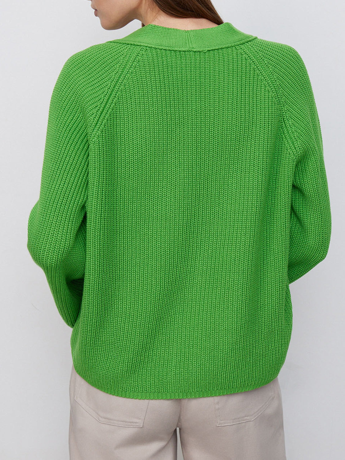 Maxct &Raglan Sleeve Button Down Cardigan