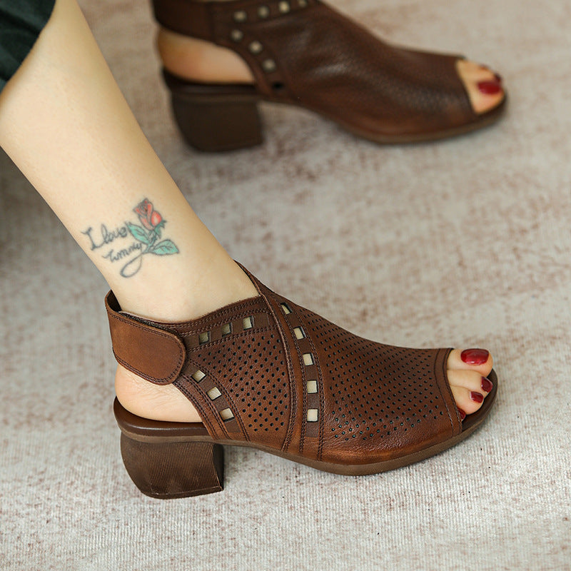 Handmade Block Gladiator Sandals Maxct