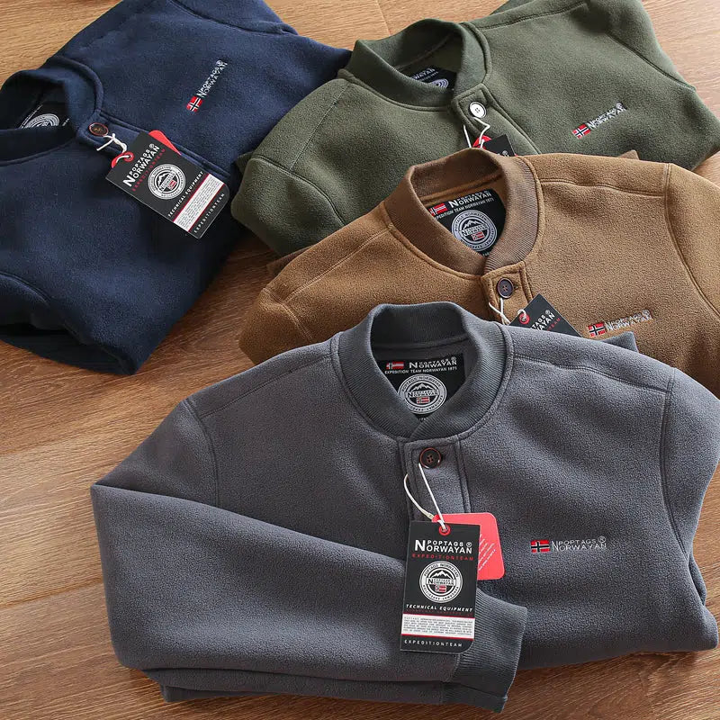 Maxct Polar Fleece Baseball Collar Jacket