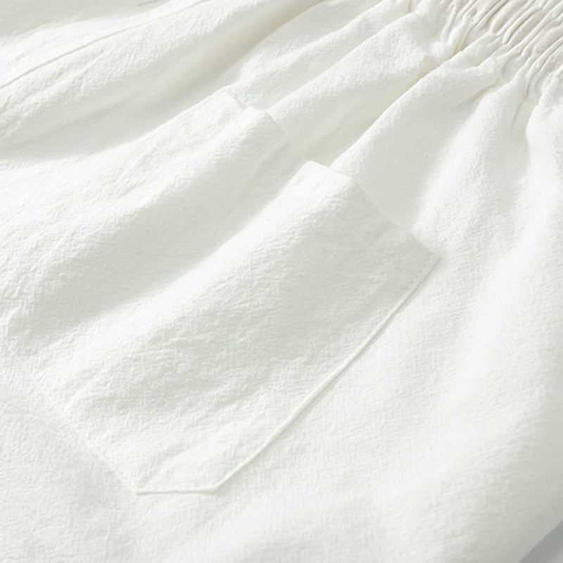 Maxct Retro Cotton Linen Shorts