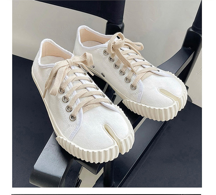 Tabi Sneakers Split Toe Mary Janes Canvas Women's