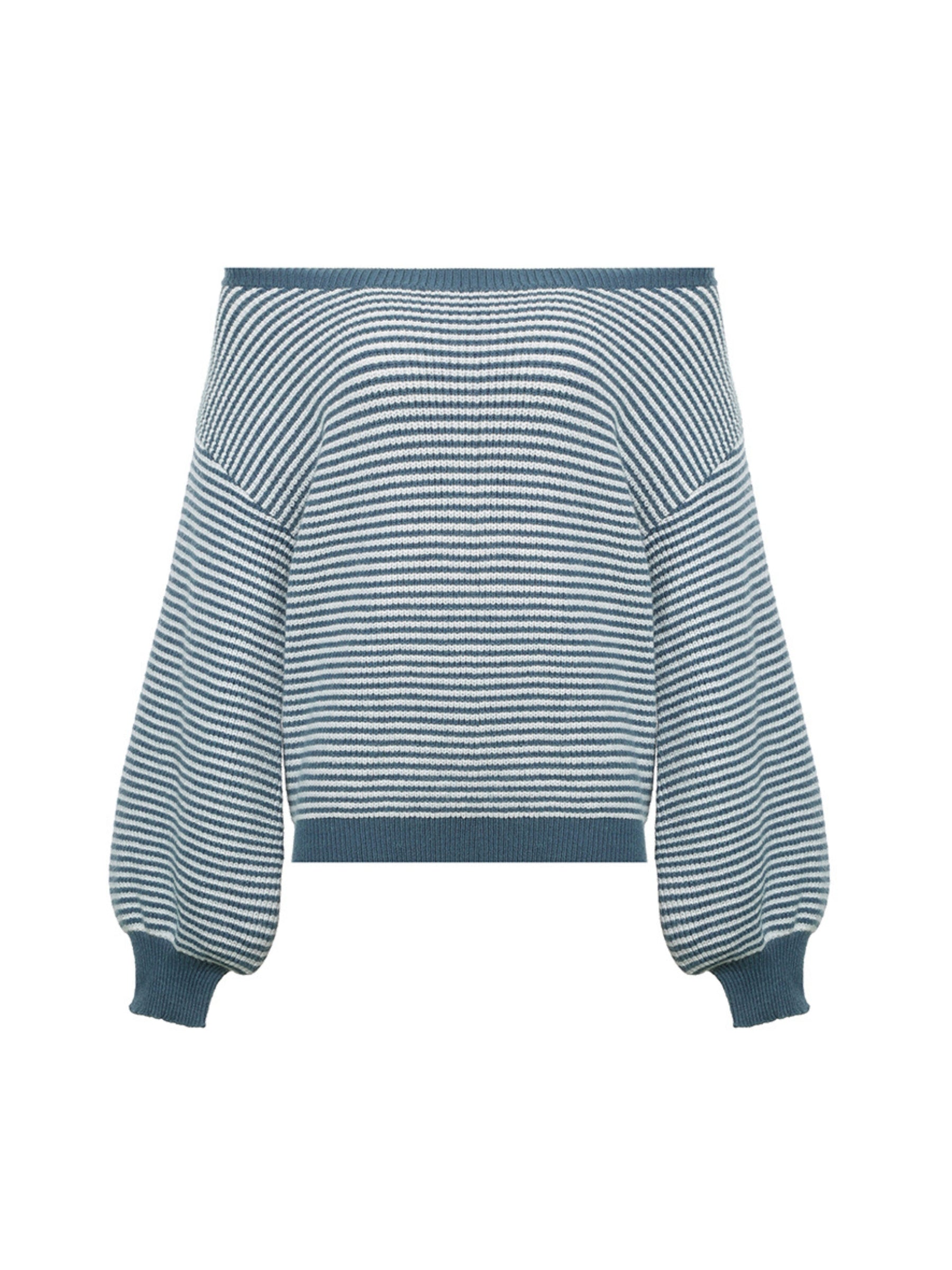 Maxct Nura Striped Off-Shoulder Sweater