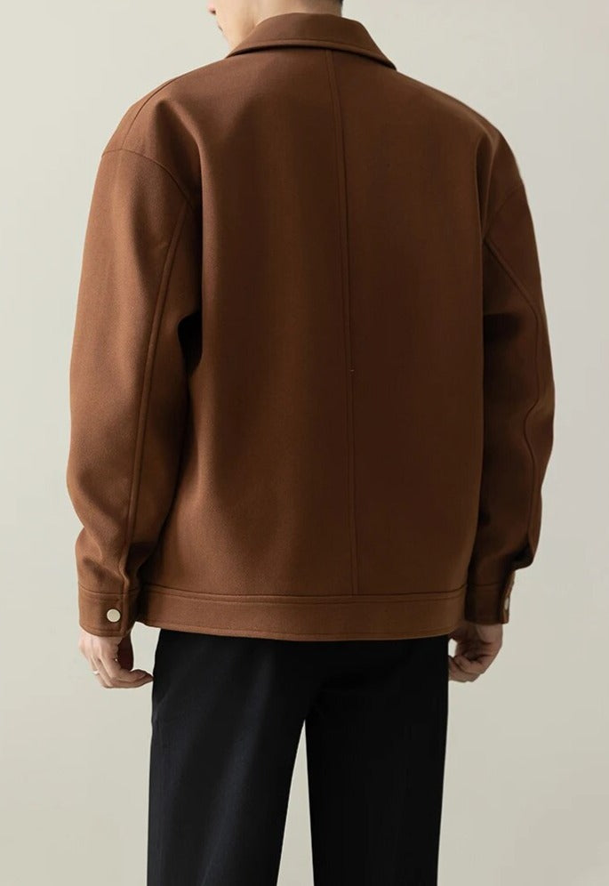 Maxct Contrast Stitch Minimal Jacket