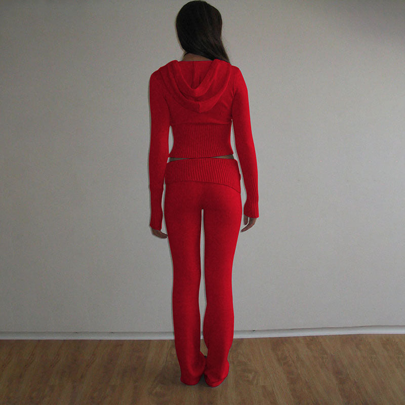 Maxct Ivorie Knitted Pants Set