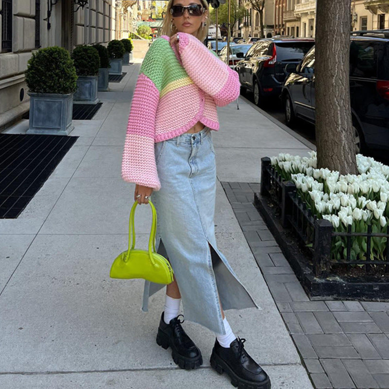 Maxct Bubble Gum Knitted Cottage Cardigan