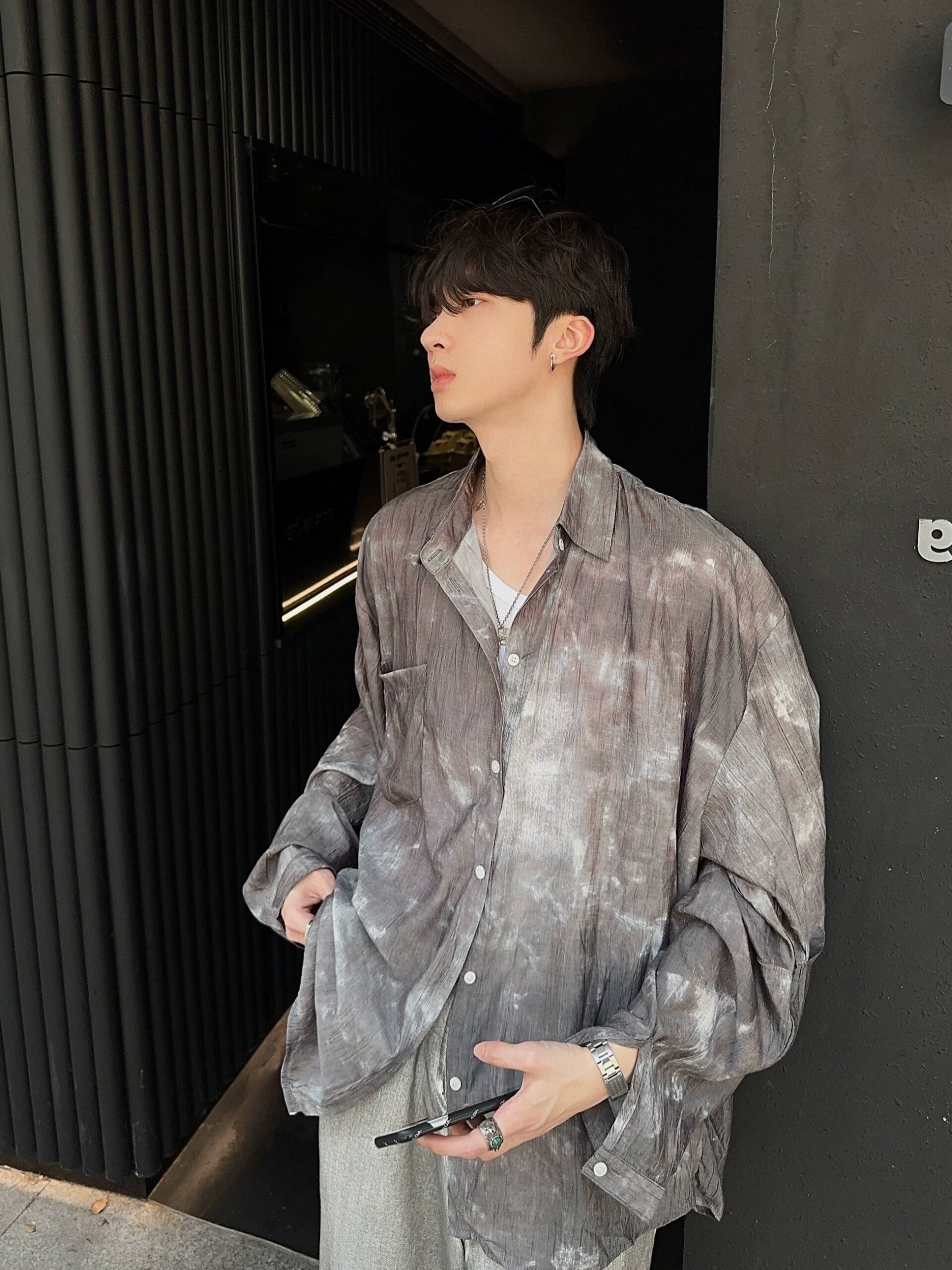 JM Bleached Loose Shirt Maxct