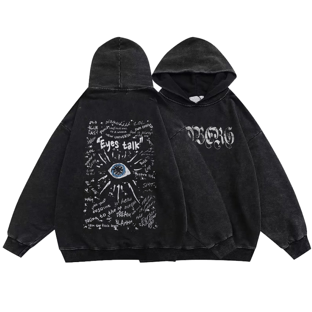 Washed Black Hoodie - true deals club