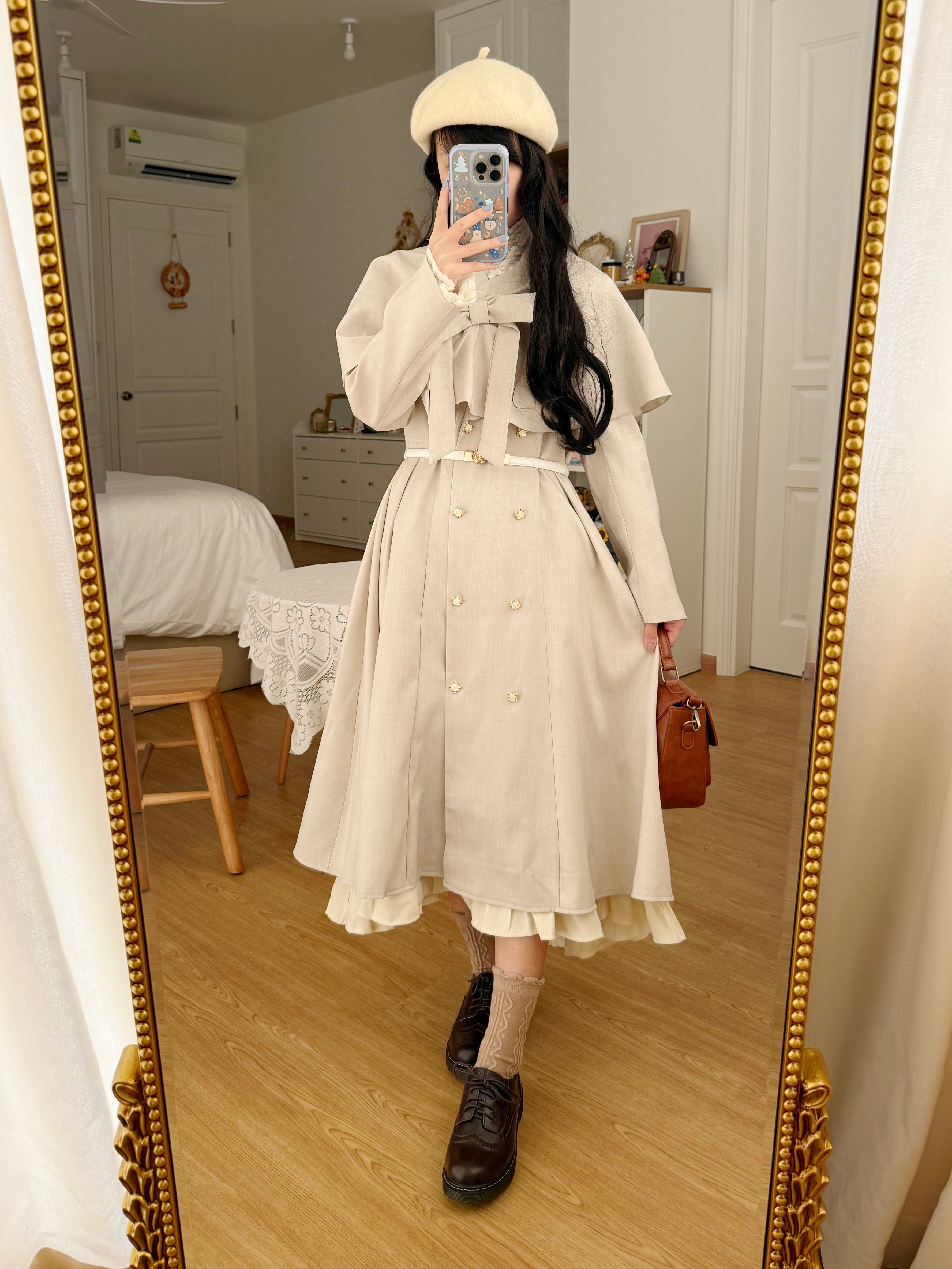 Darling Dearest Midi Dress & Capelet Maxct