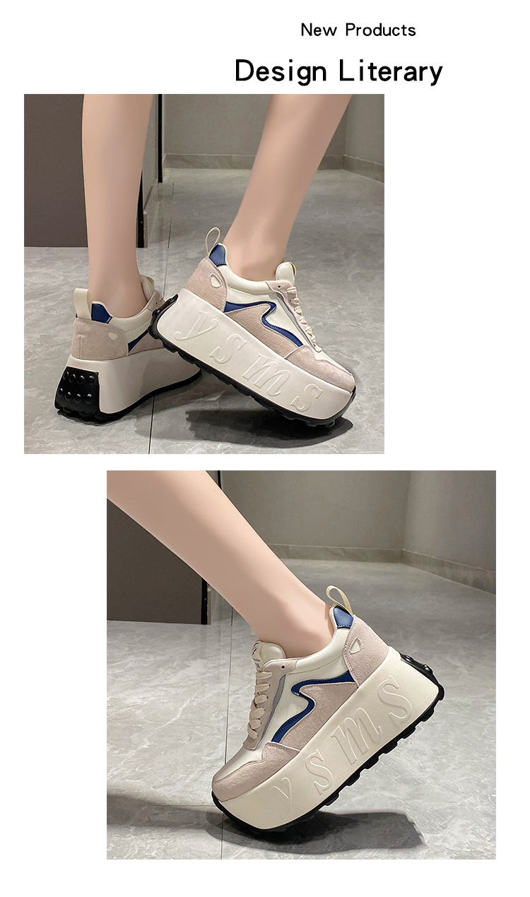 Thick Bottom Platform Sneakers for Women Footwear Trainer
