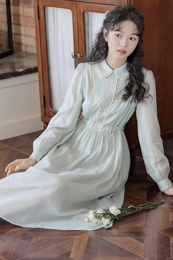 Sunday Tea Long Sleeve Midi Dress Maxct