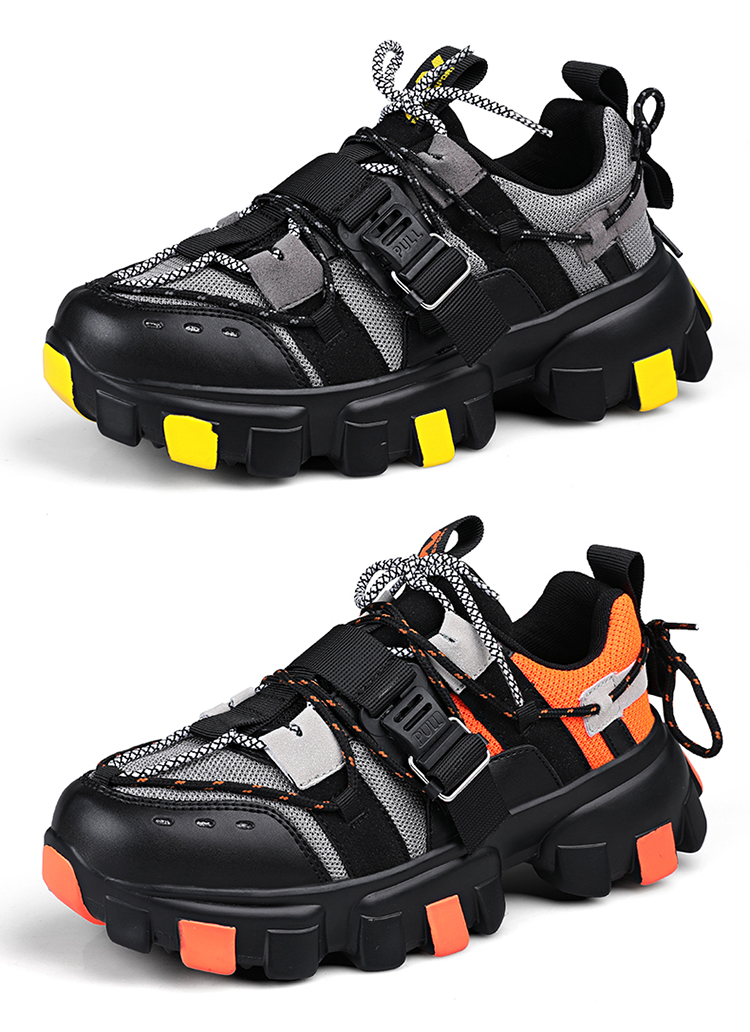 black chunky sneakers - true-deals-club