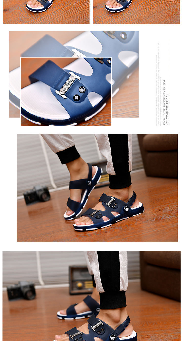 Summer Sandals: Outdoor Beach Indoor Durable Anti-Slip Peep Toe Men's - true deals club - true deals club