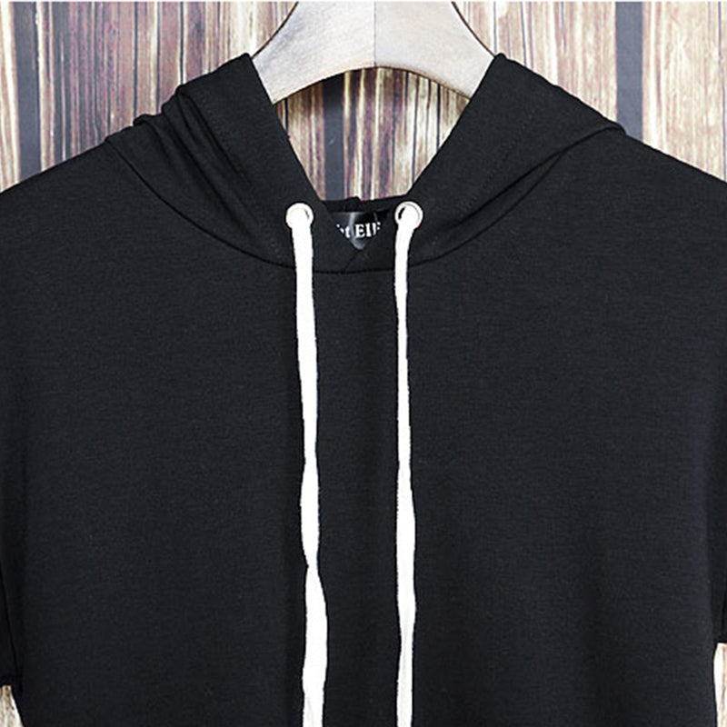 Maxct Slim Fit Sleeveless Hooded T-Shirt And Shorts