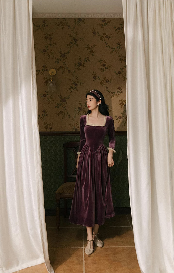 Velvet Princess Midi Dress Maxct