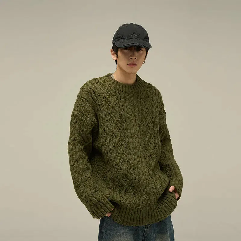 Maxct Vintage Round Neck Sweater