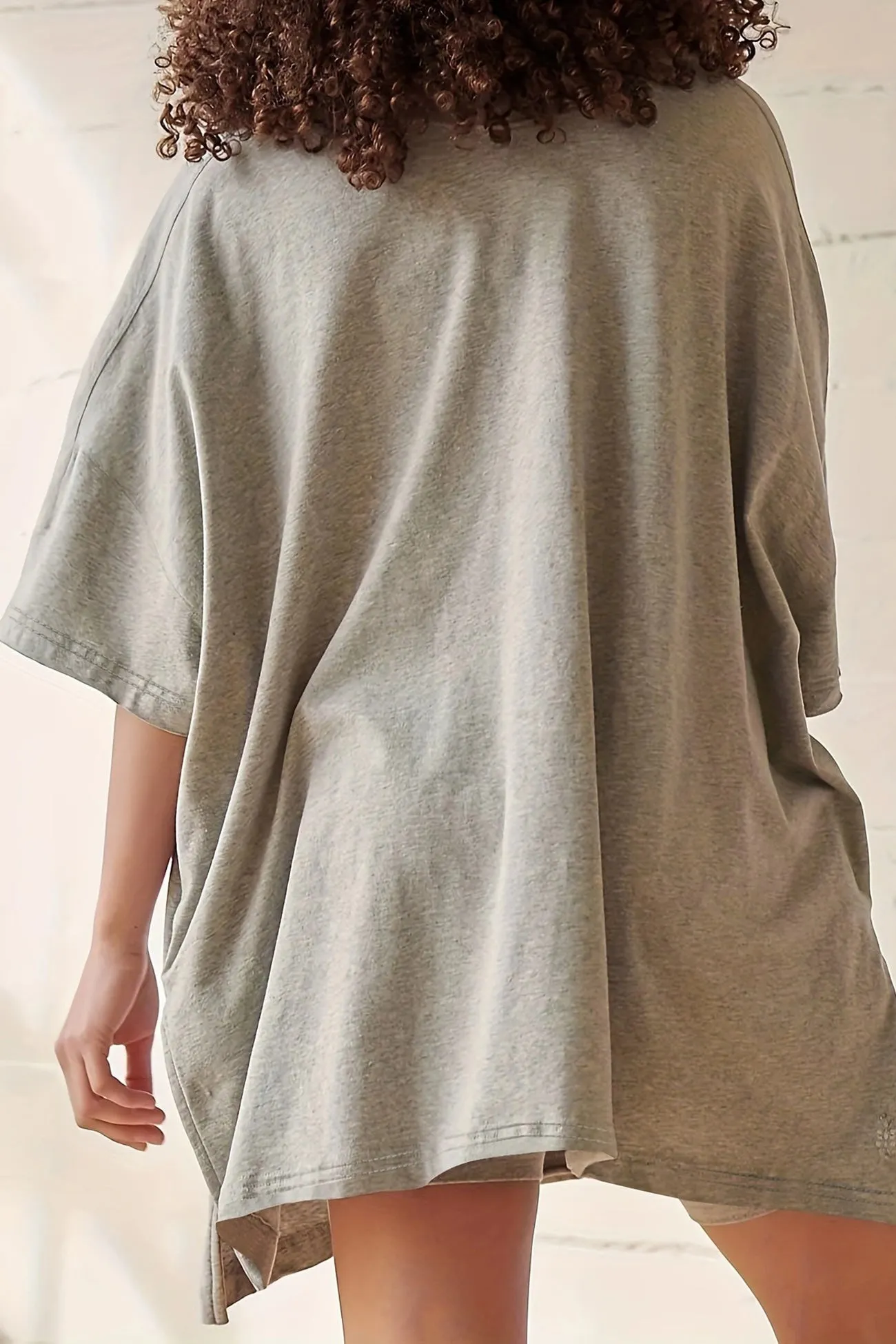 Maxct V Neck Side Slit T-shirt Bodycon Shorts Set