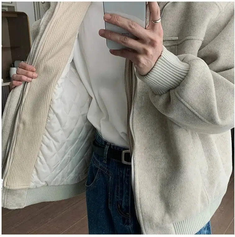 Maxct Thickened Two-piece Turtleneck Cotton Jacket