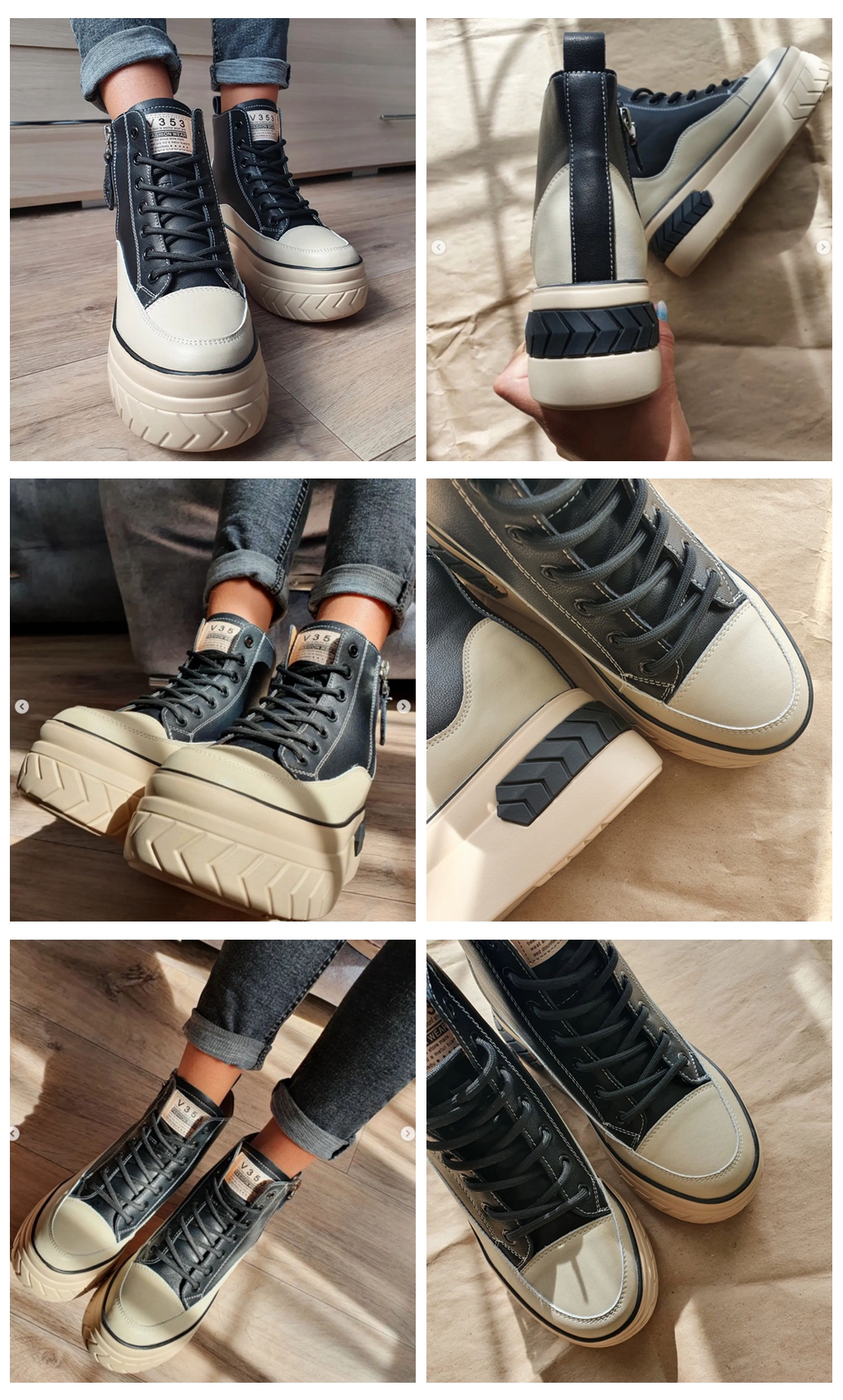 Platform Sneaker Boots for Women - true-deals-club