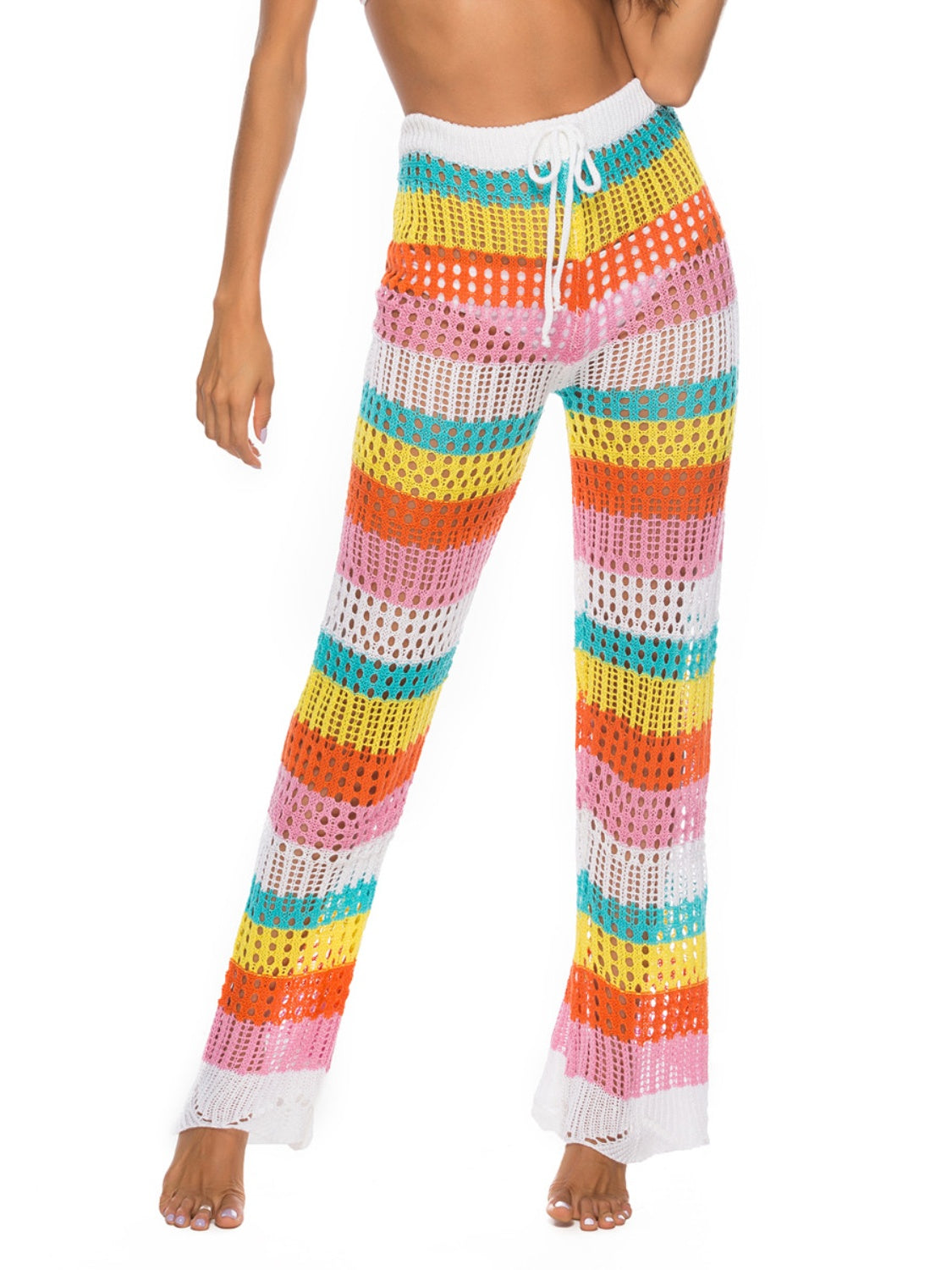Maxct &Cutout Contrast High Waist Swim Pants