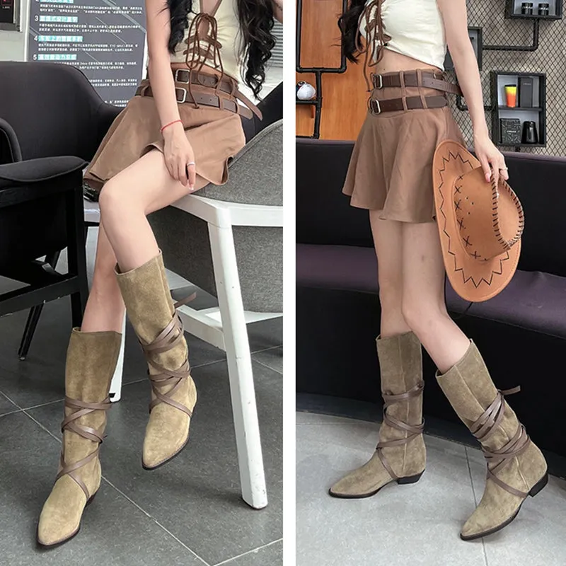 Womens Mid Calf Western Boots Maxct