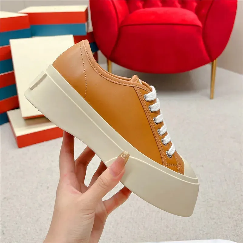 Platform Sneakers Round Toe for Women Maxct
