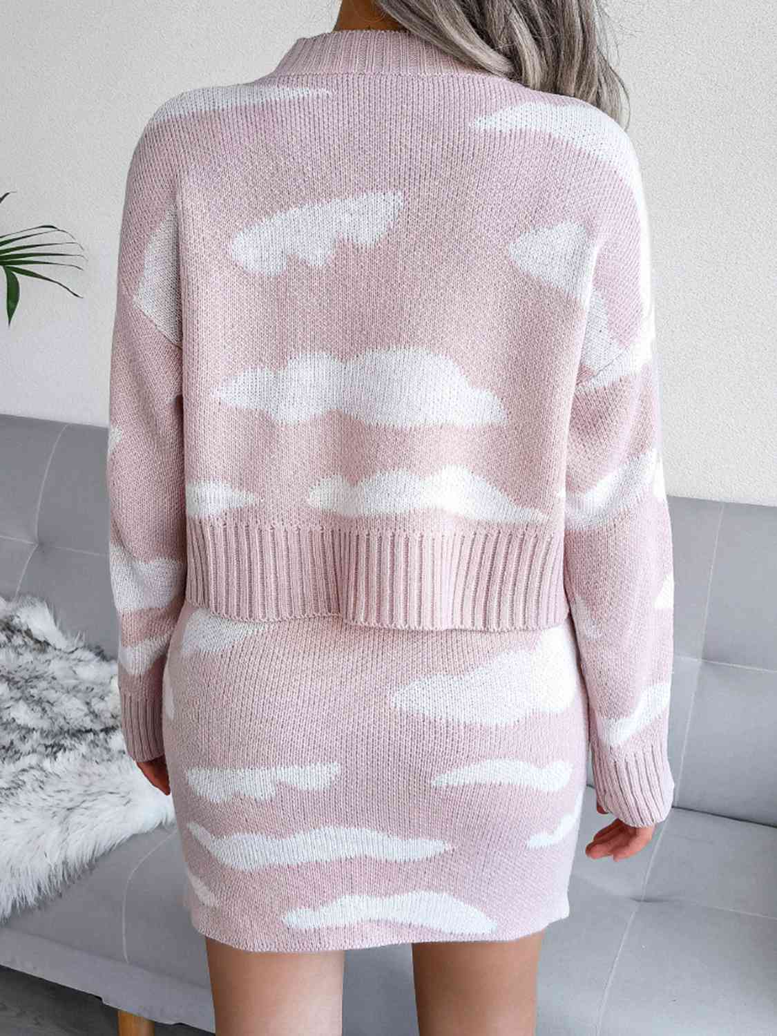 Maxct &Cloud Sweater and Knit Skirt Set
