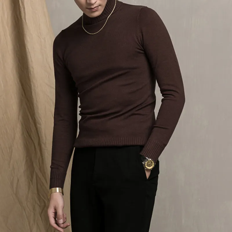 Maxct Half High Neck Slim-fit Sweater