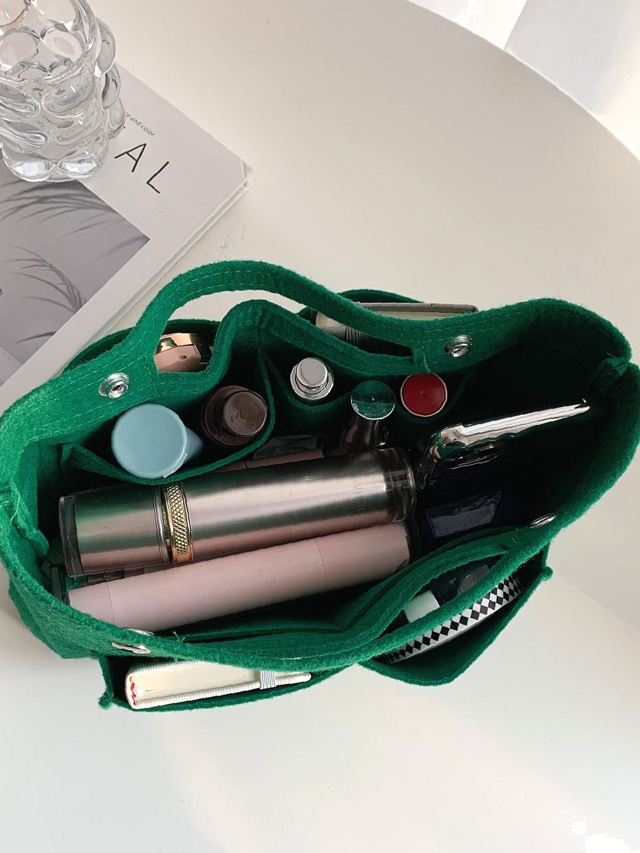 Maxct - Snap Button Bag Insert  - Women Tote Bags