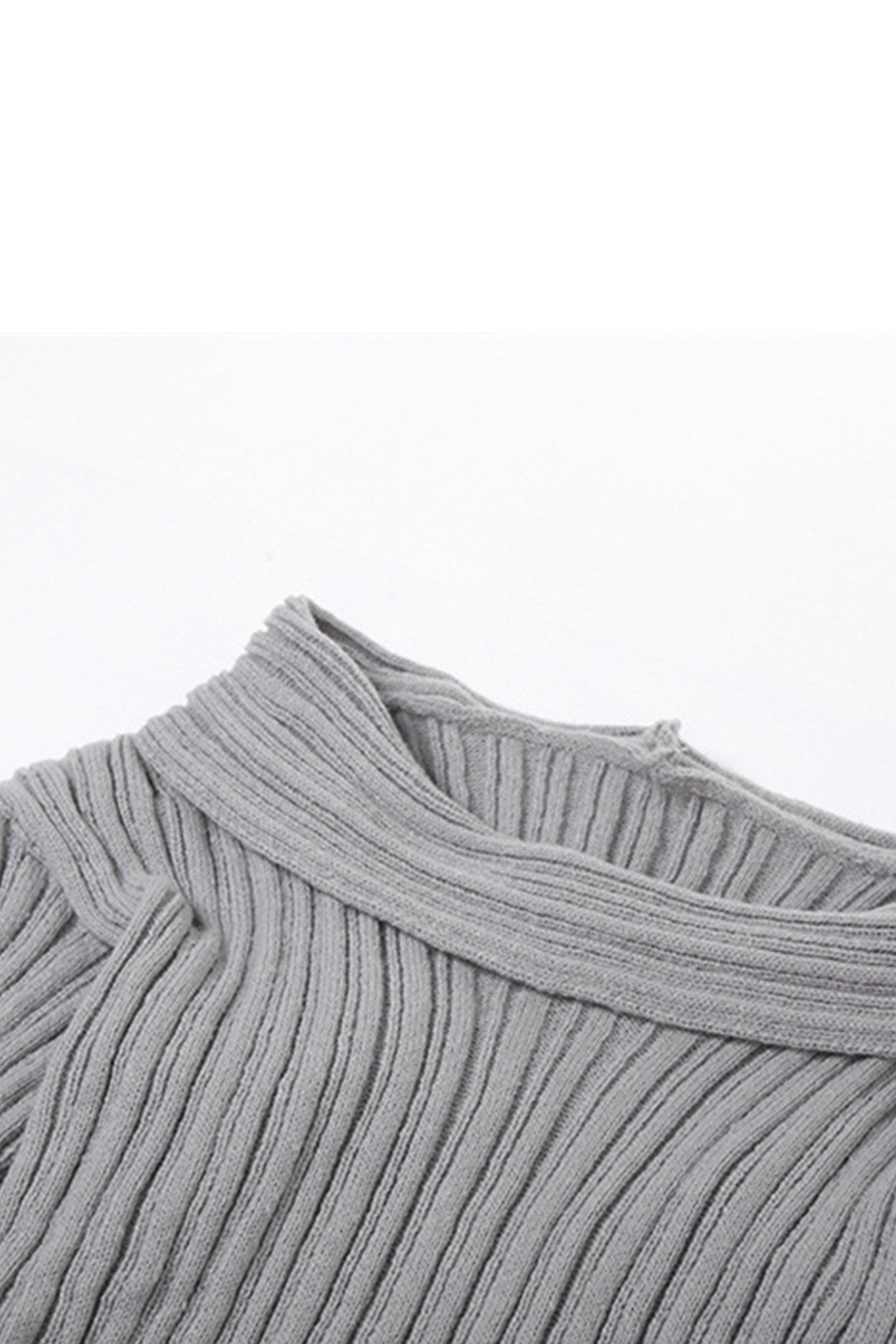 Maxct-Off-Shoulder Sweater Midi Skirt Suits