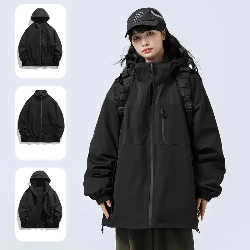 Maxct Two Piece Set Outdoor Fleece Hooded Jacket