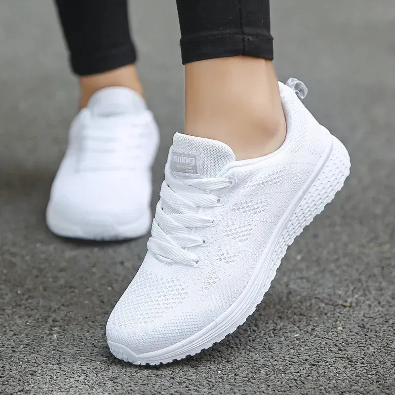 Casual Breathable Mesh Flat Sneakers for Women Maxct