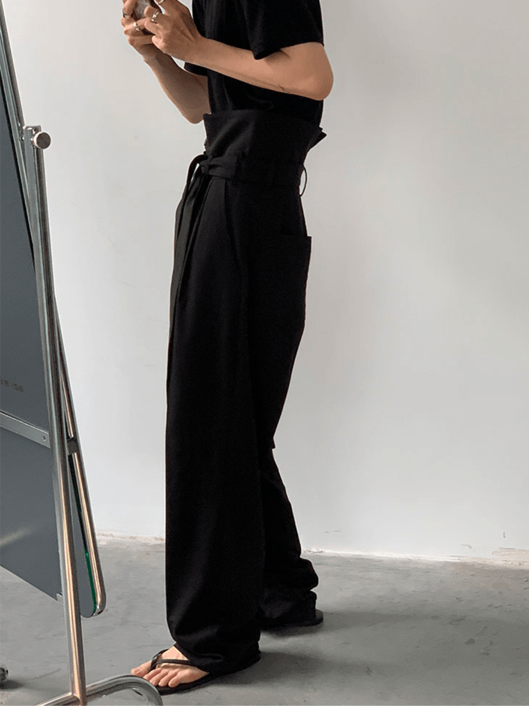 Maxct [COLN] high-waisted straight-leg pants NA321