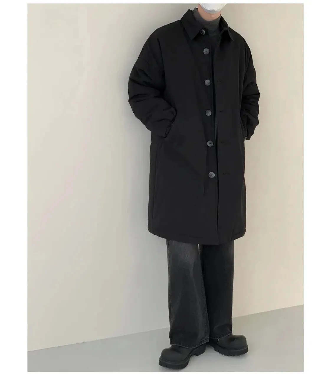 Maxct Lamb Wool Lining Quilted Windbreaker Jacket