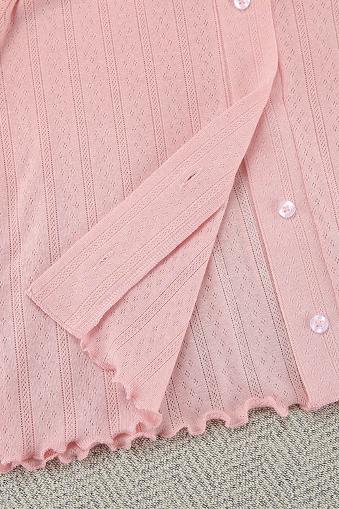 OLCooL Knitted Cardigan Vest Three-piece Shorts Set
