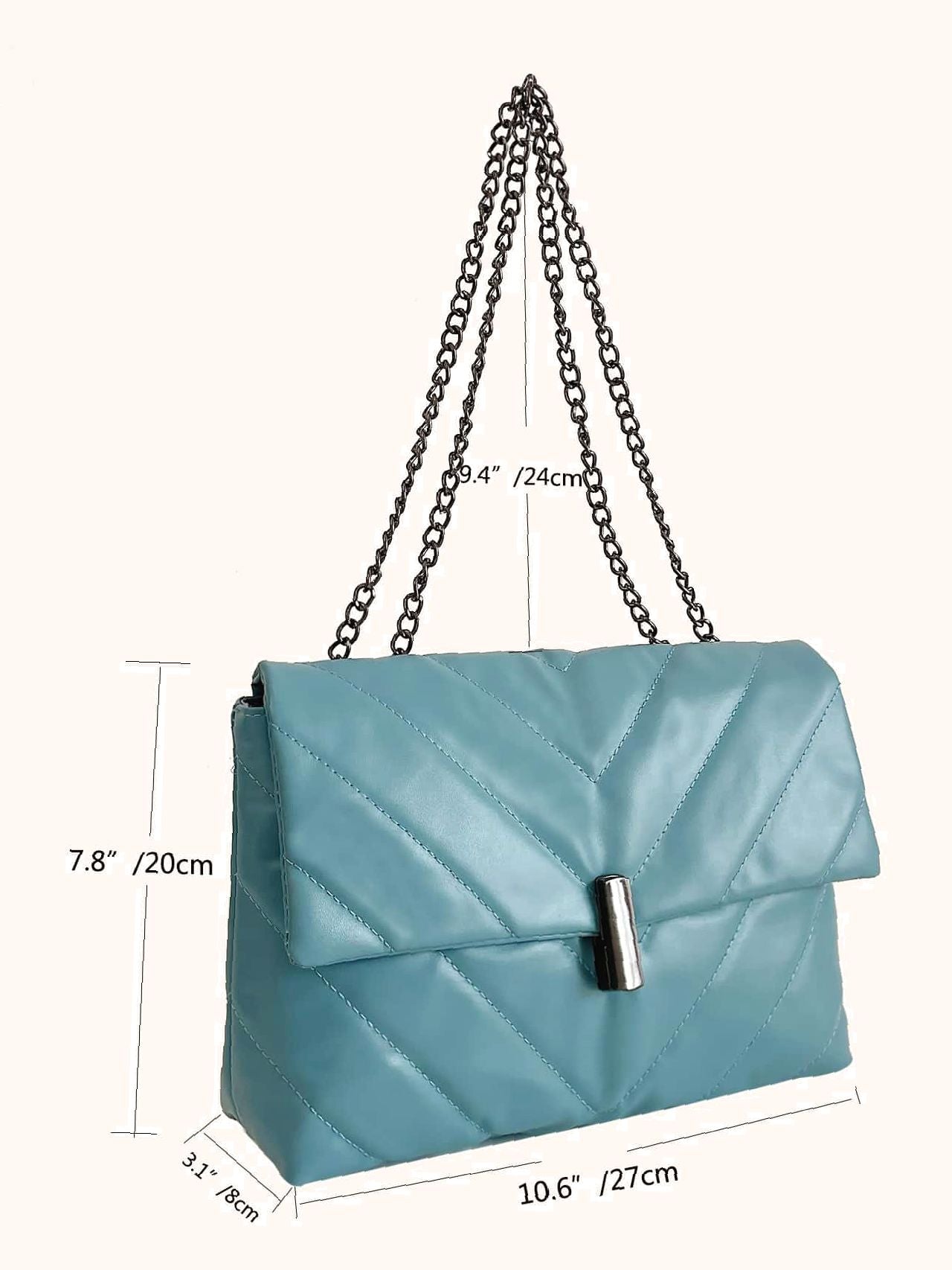 Maxct - Chevron Chain Tote Bag  - Women Tote Bags